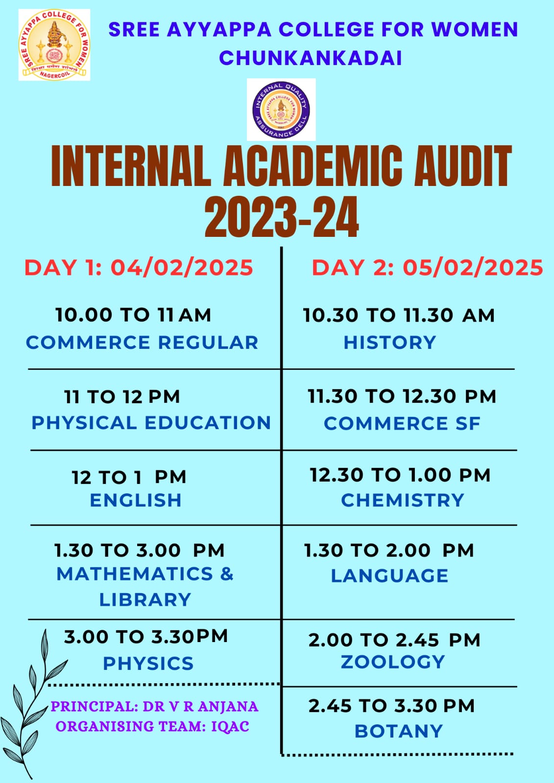 Internal Academic Audit 2023-24